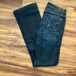 People’s liberation dark wash jeans